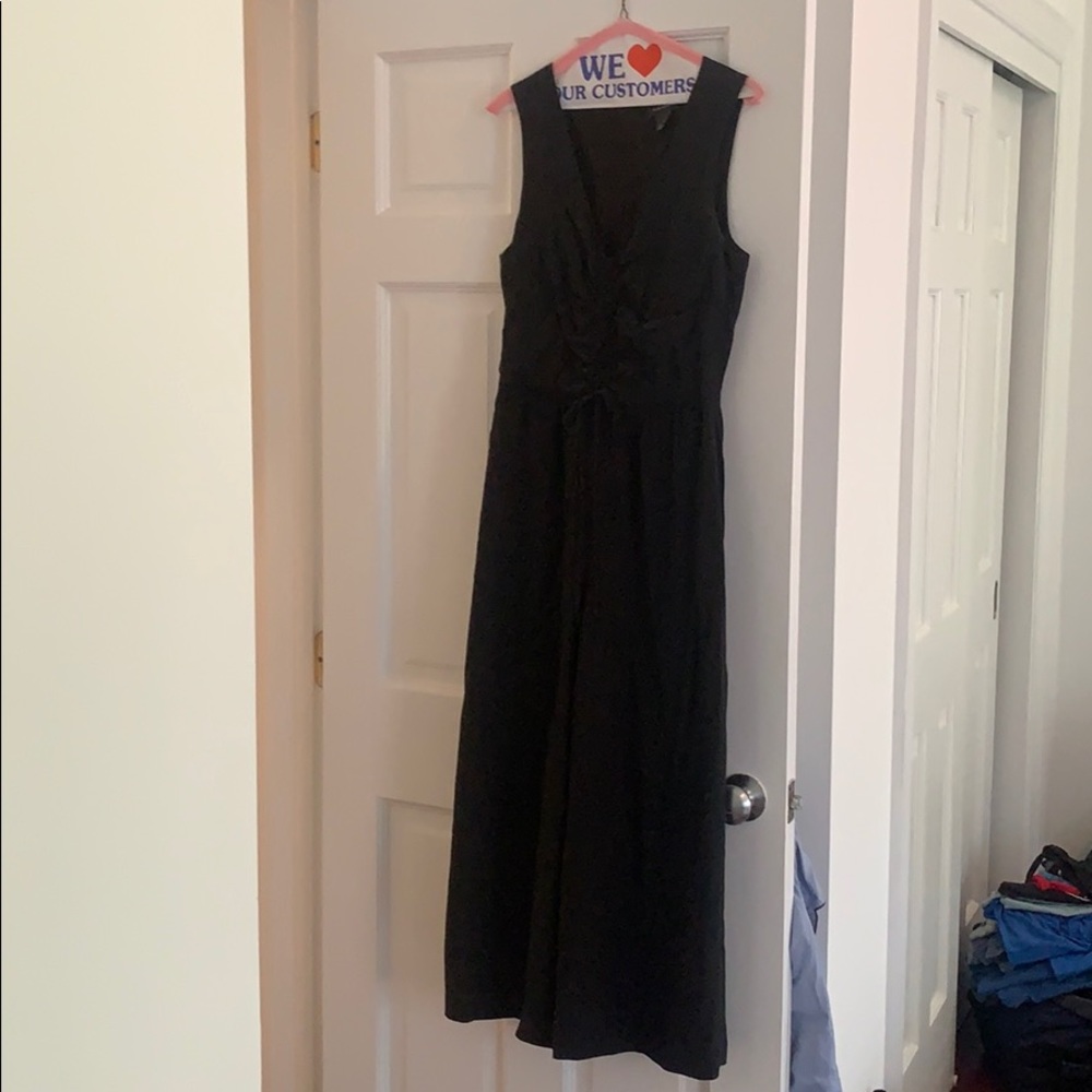 Club Monaco black silk jumpsuit